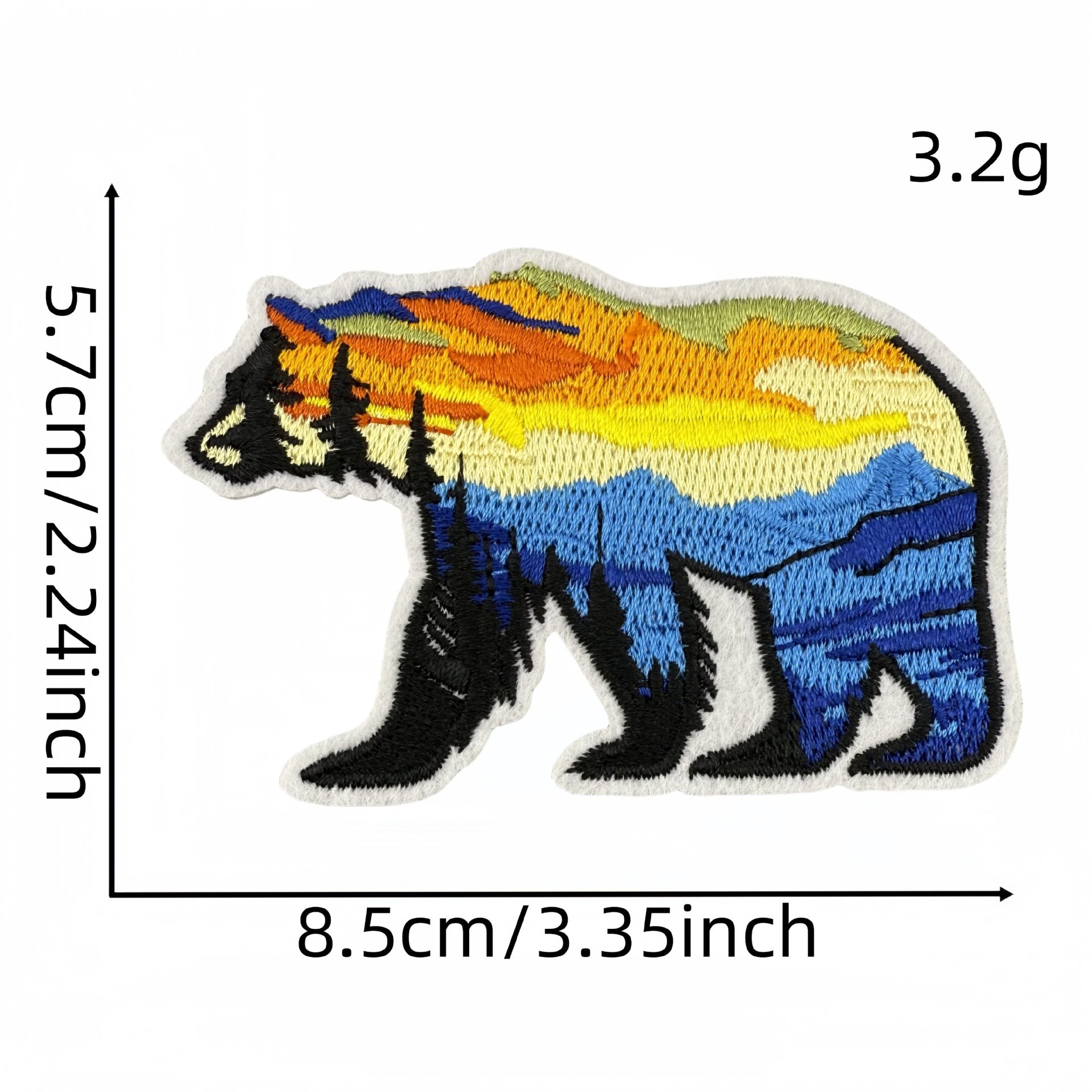 Wholesale Animal bear cloth patch embroidery patch accessories